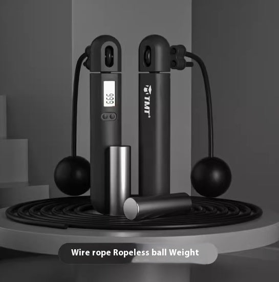 Cordless Jump Rope With Electronic Counter For Weight Loss Fitness