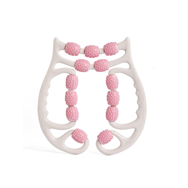 Three-Wheel Leg Roller Massager for Muscle Relaxation