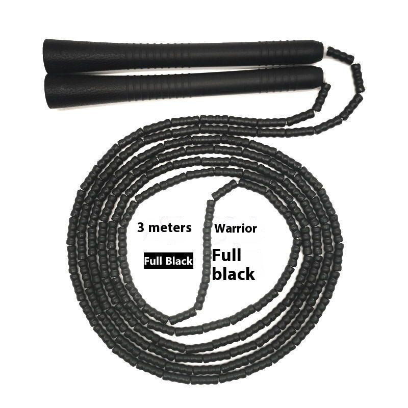 Bamboo Rope Soft Bead Adjustable Skipping Rope
