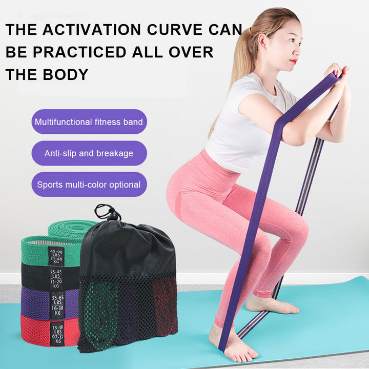 Fabric Long Resistance Bands Set For Pull-Up And Fitness Workouts