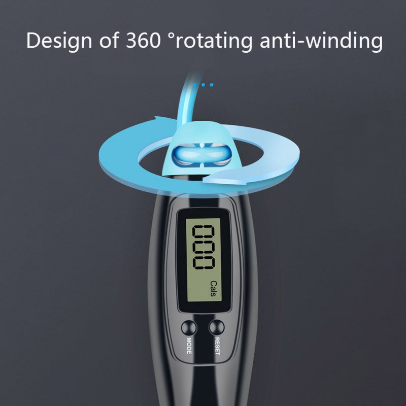 Cordless Smart Digital Jump Rope Wireless Fitness Calorie Tracker
