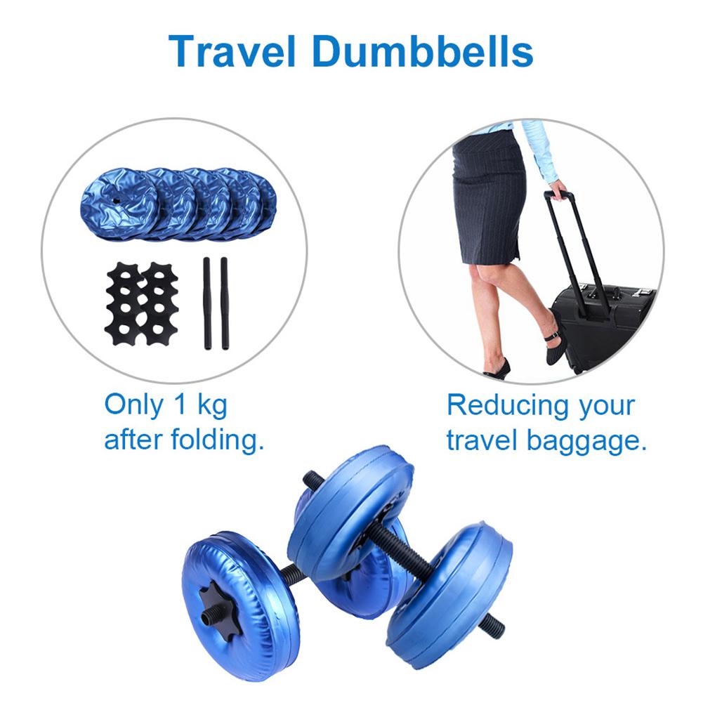 Water-Filled Dumbbells Adjustable Fitness Exercise Equipment