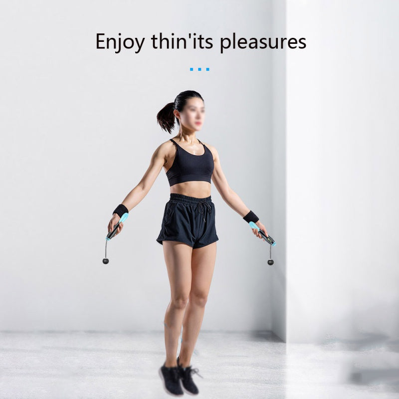 Cordless Smart Digital Jump Rope Wireless Fitness Calorie Tracker