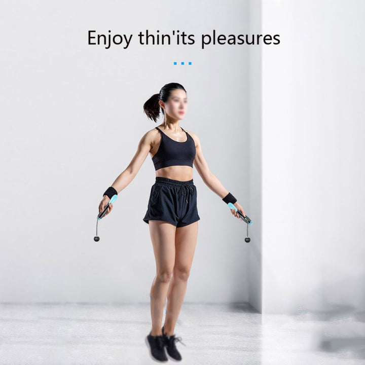 Cordless Smart Digital Jump Rope Wireless Fitness Calorie Tracker