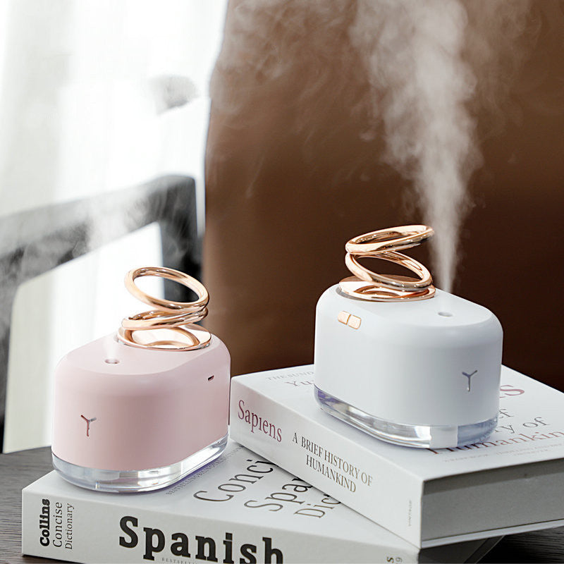 Suspended Double Ring Mini Humidifier Portable Water Mist Diffuser