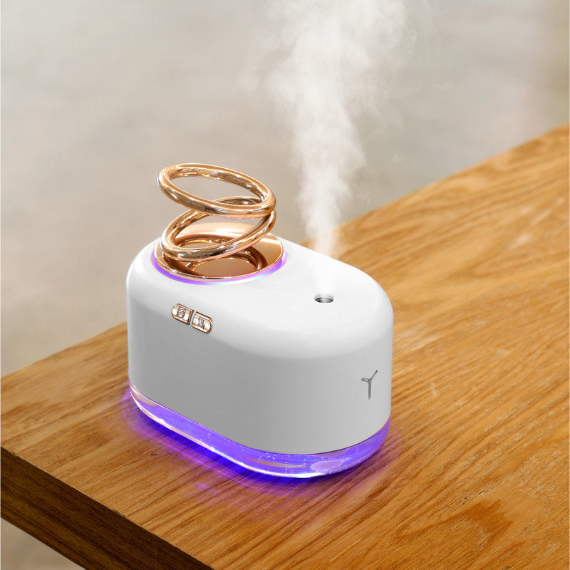 Suspended Double Ring Mini Humidifier Portable Water Mist Diffuser