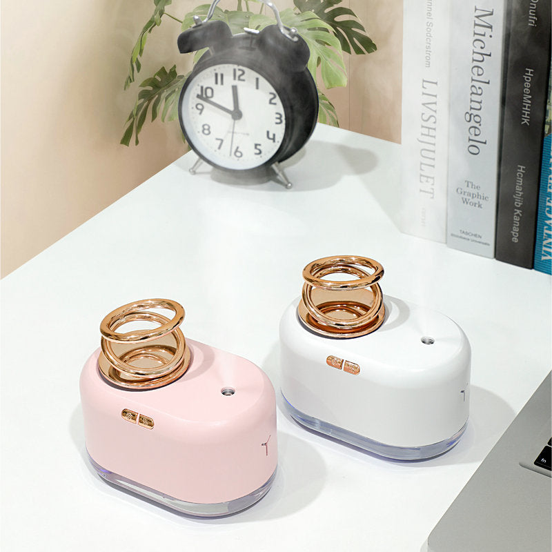 Suspended Double Ring Mini Humidifier Portable Water Mist Diffuser