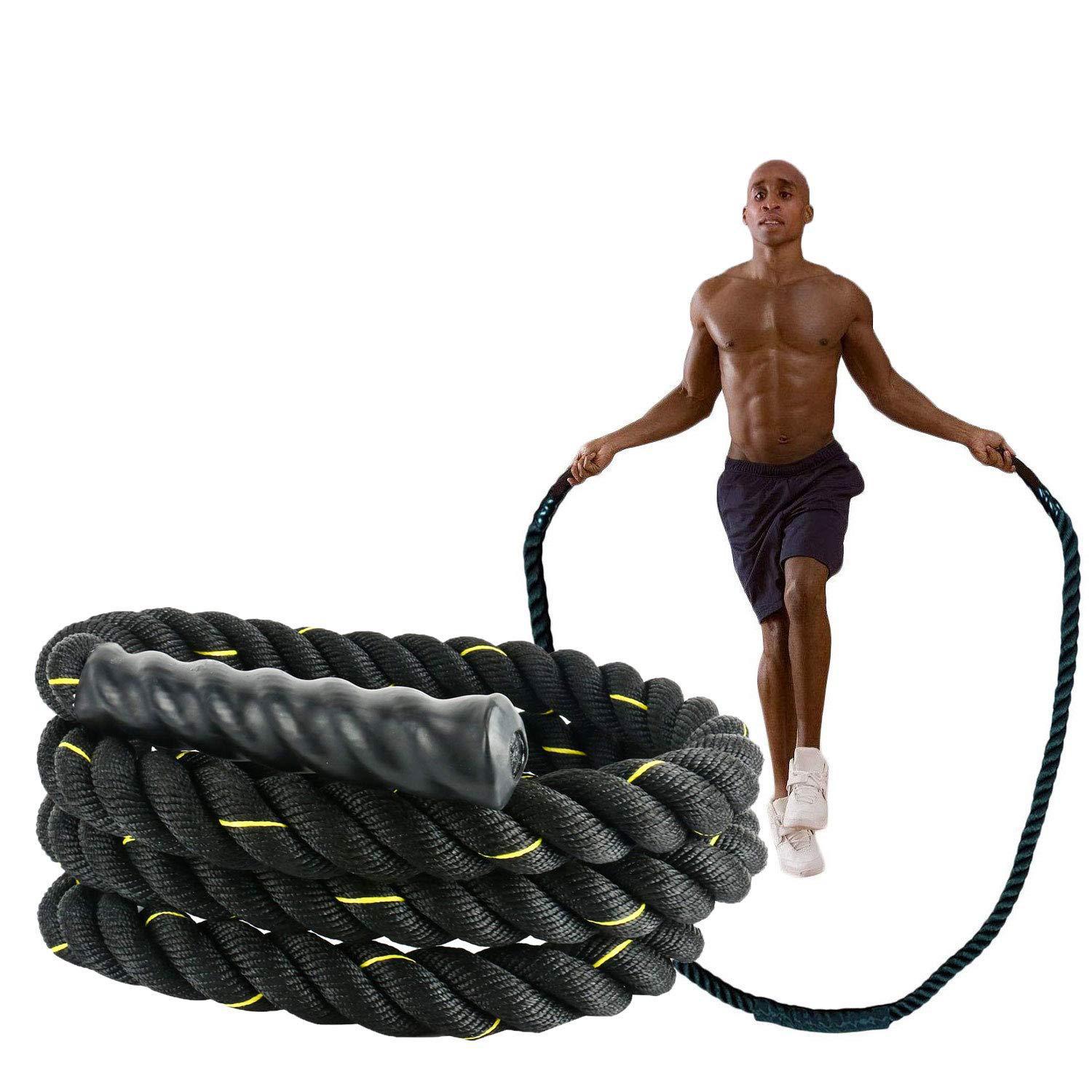 Heavy-Duty Triple-Strand Jump Rope For Fitness And Strength Training