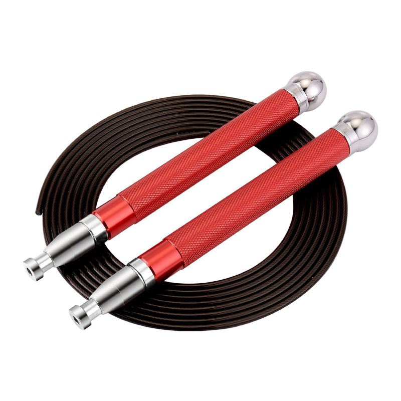 Aluminum Handle Steel Wire Jump Rope With Double-Bearing Self-Lock