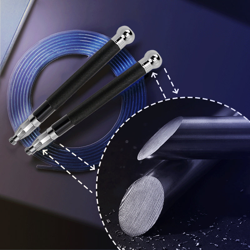 Aluminum Handle Steel Wire Jump Rope With Double-Bearing Self-Lock