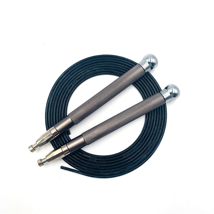 Aluminum Handle Steel Wire Jump Rope With Double-Bearing Self-Lock