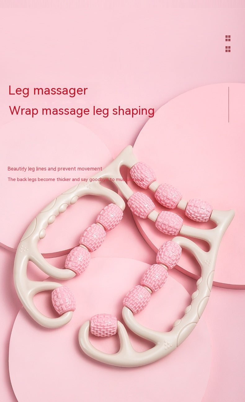 Three-Wheel Leg Roller Massager for Muscle Relaxation