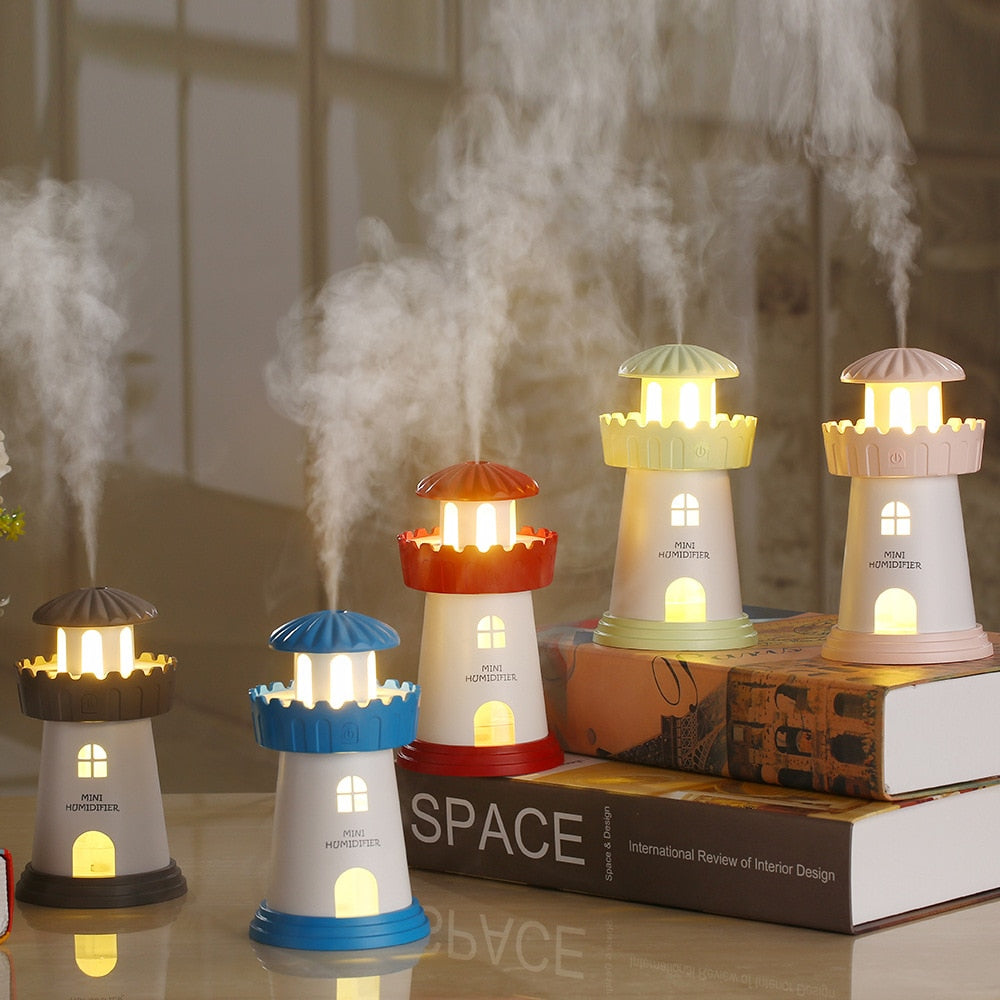 Lighthouse-Shaped Humidifier Aromatherapy Diffuser For Home Use