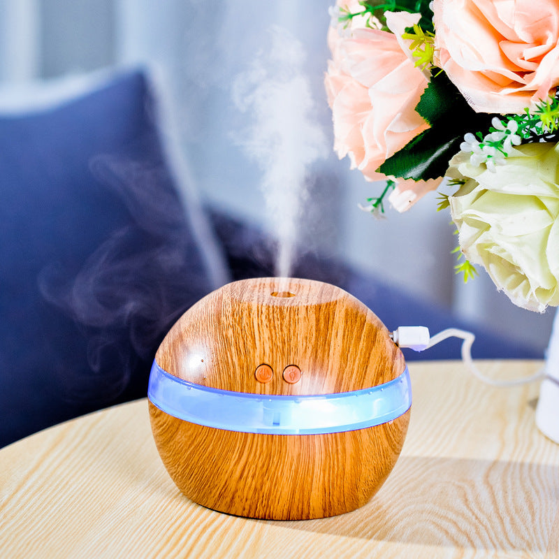 Wood Grain Humidifier Aromatherapy Diffuser For Home And Office