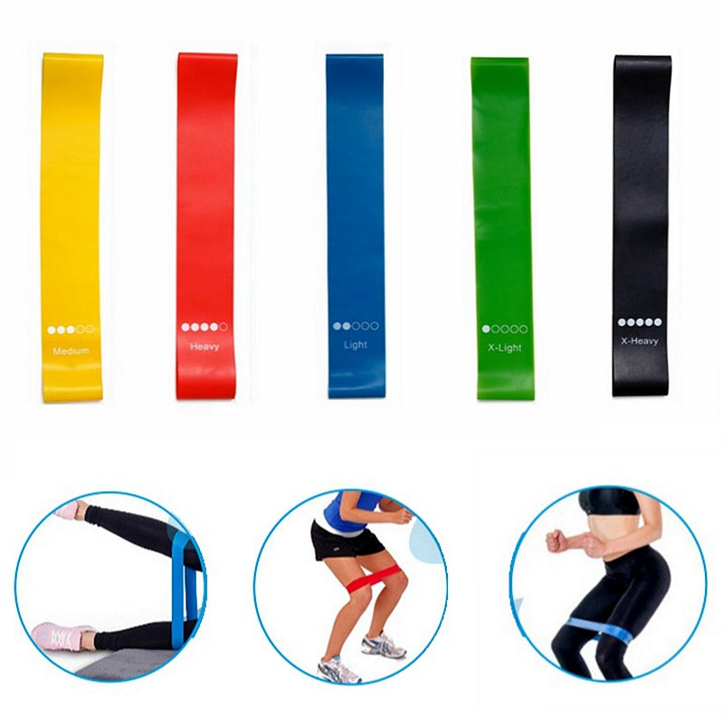 Yoga Resistance Bands Rubber Exercise Bands For Pilates And Fitness
