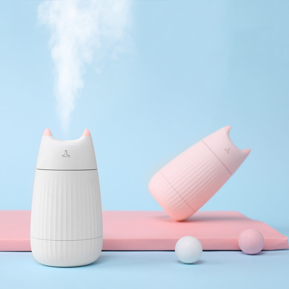 Cat-Shaped Mini Humidifier Portable Mist Diffuser