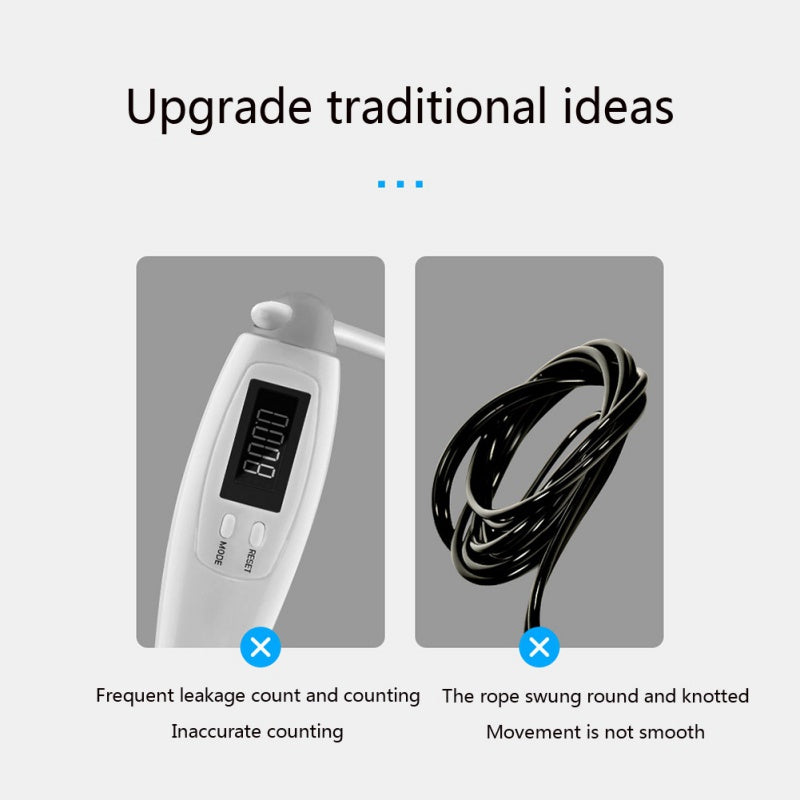 Cordless Smart Digital Jump Rope Wireless Fitness Calorie Tracker