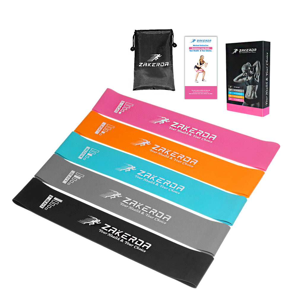 Yoga Resistance Bands Rubber Exercise Bands For Pilates And Fitness