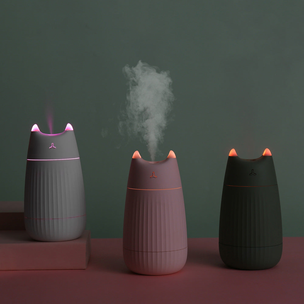 Cat-Shaped Mini Humidifier Portable Mist Diffuser