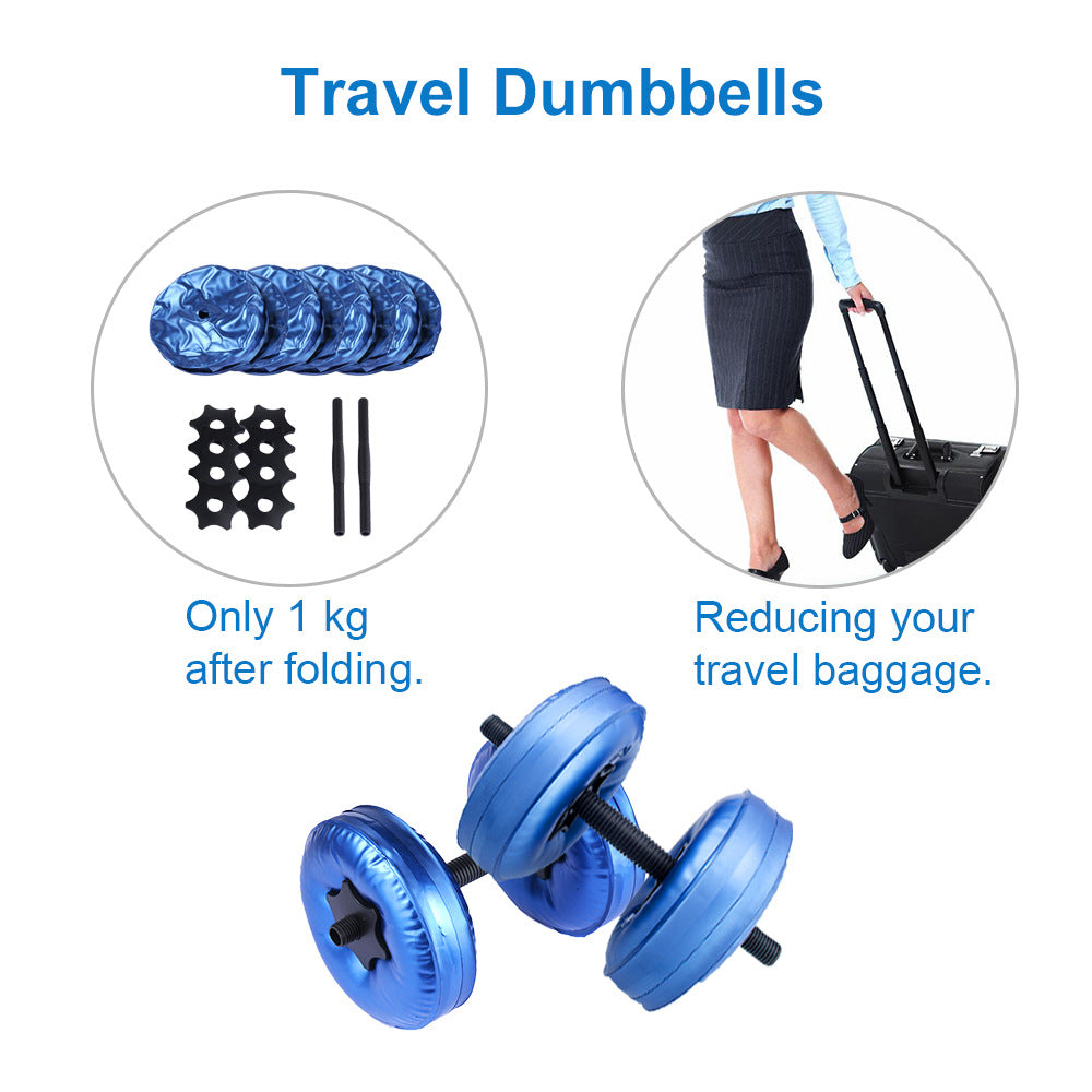 Water-Filled Dumbbells Adjustable Fitness Exercise Equipment