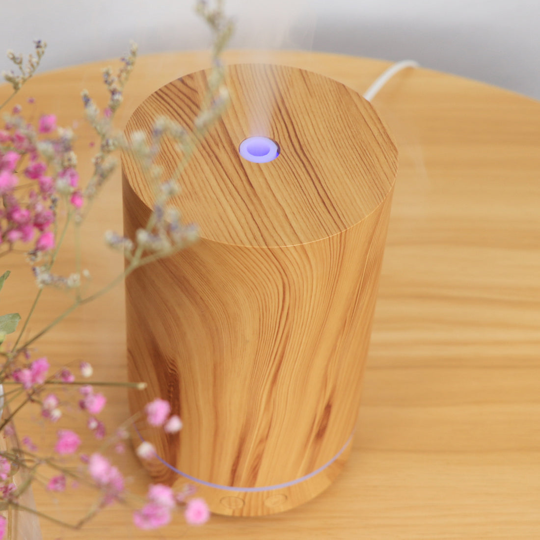 Wood Grain Humidifier For Home Office Aromatherapy Diffuser