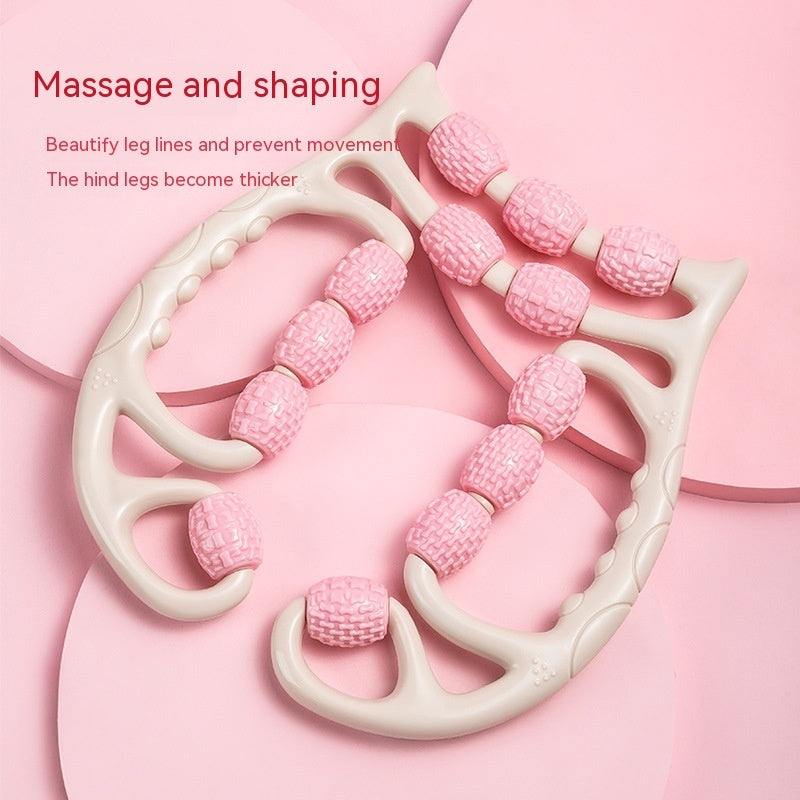 Three-Wheel Leg Roller Massager for Muscle Relaxation