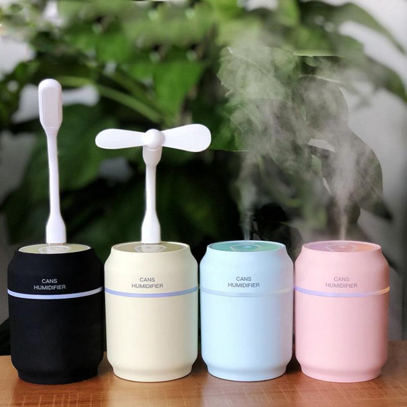 Mini Can-Shaped Humidifier Portable USB Mist Diffuser