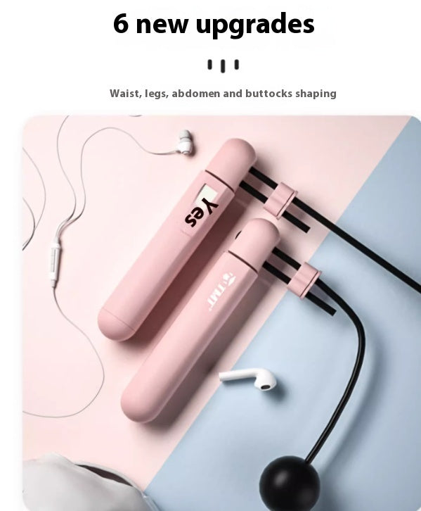 Cordless Jump Rope With Electronic Counter For Weight Loss Fitness