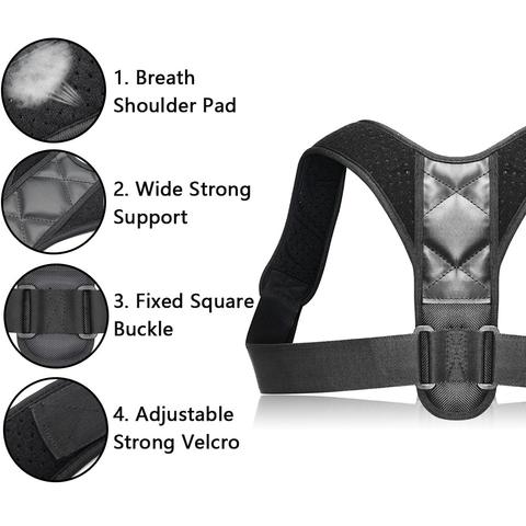 Adjustable Back Posture Corrector with Lumbar Support