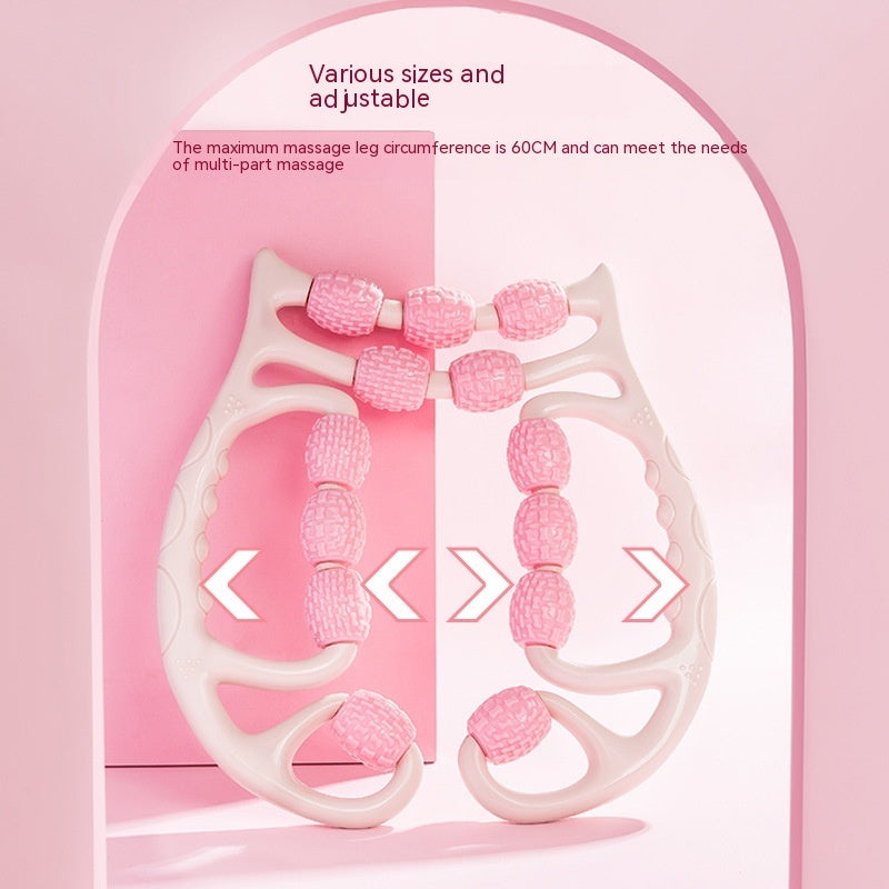 Three-Wheel Leg Roller Massager for Muscle Relaxation