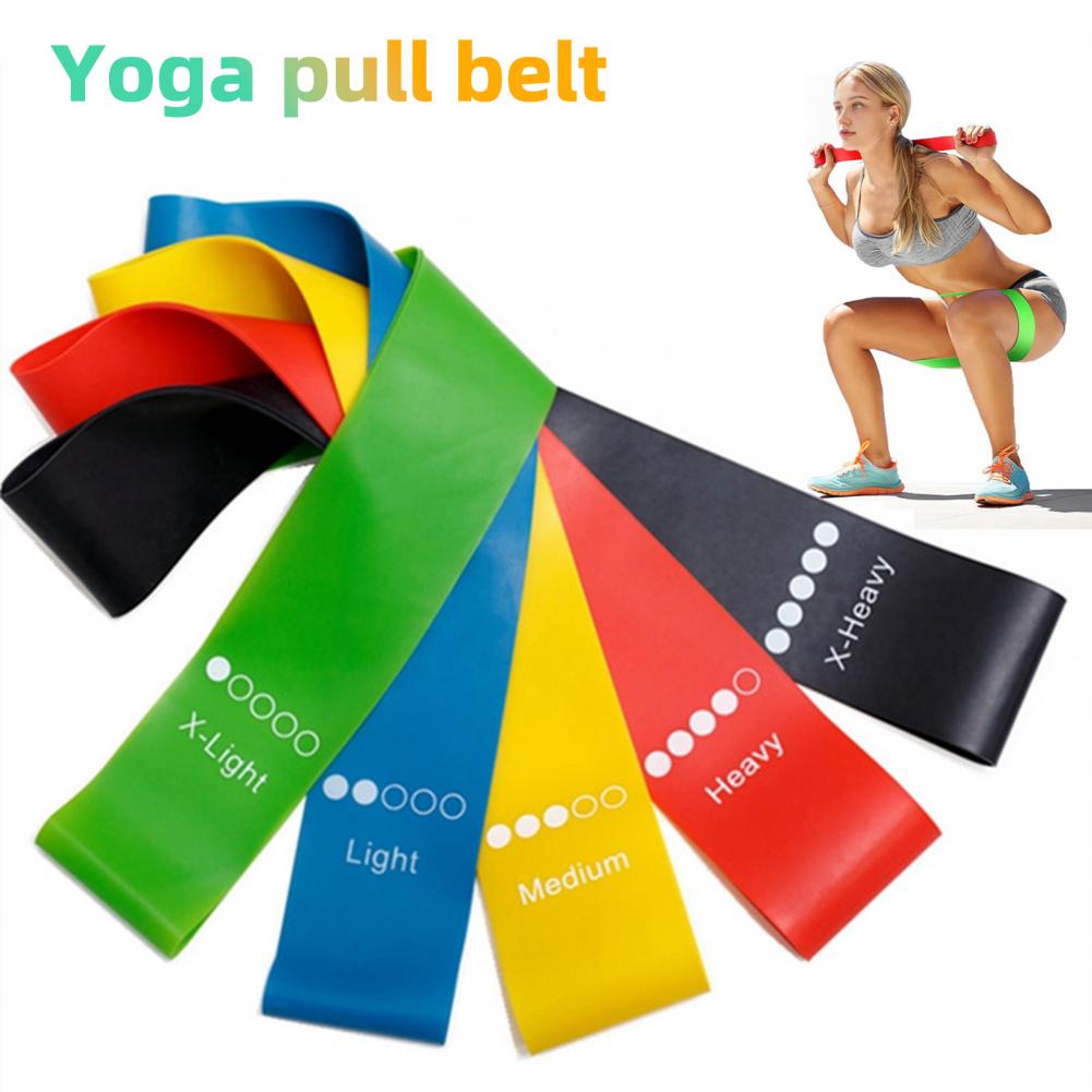 Yoga Resistance Bands Rubber Exercise Bands For Pilates And Fitness